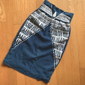 Limited edition screen print high waist skirt